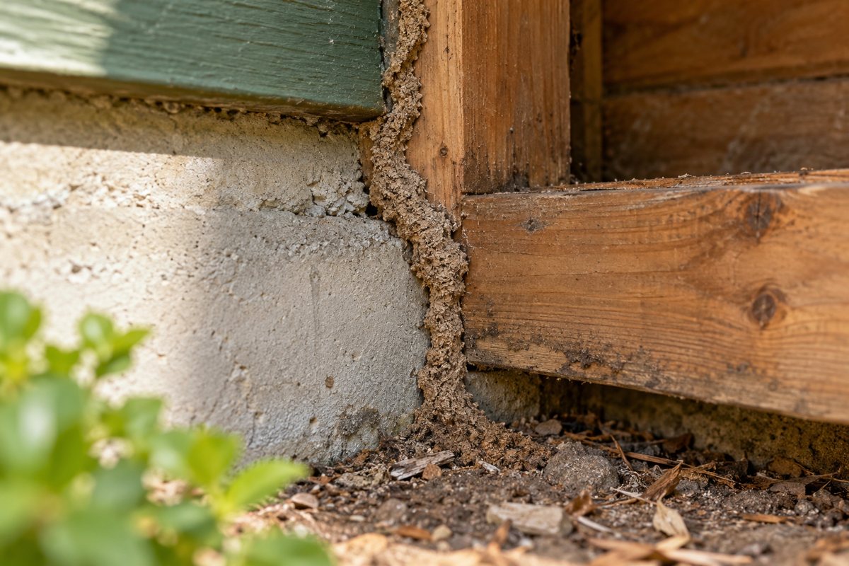 Drywood vs. Subterranean Termites: Signs and Differences editorial illustration